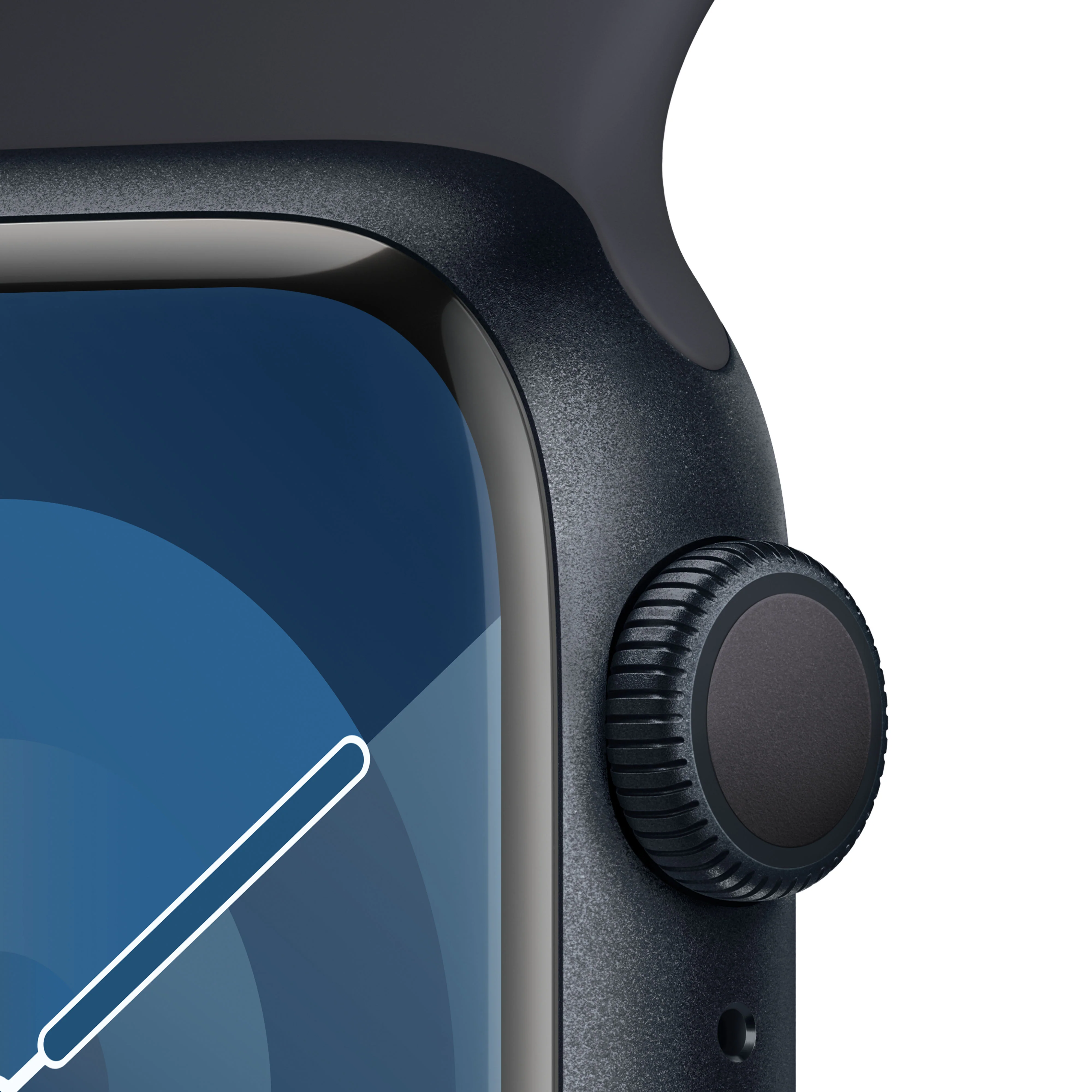 Apple Watch Series 9 GPS 41mm Midnight Aluminium Case with Midnight Sport Band - Image 3