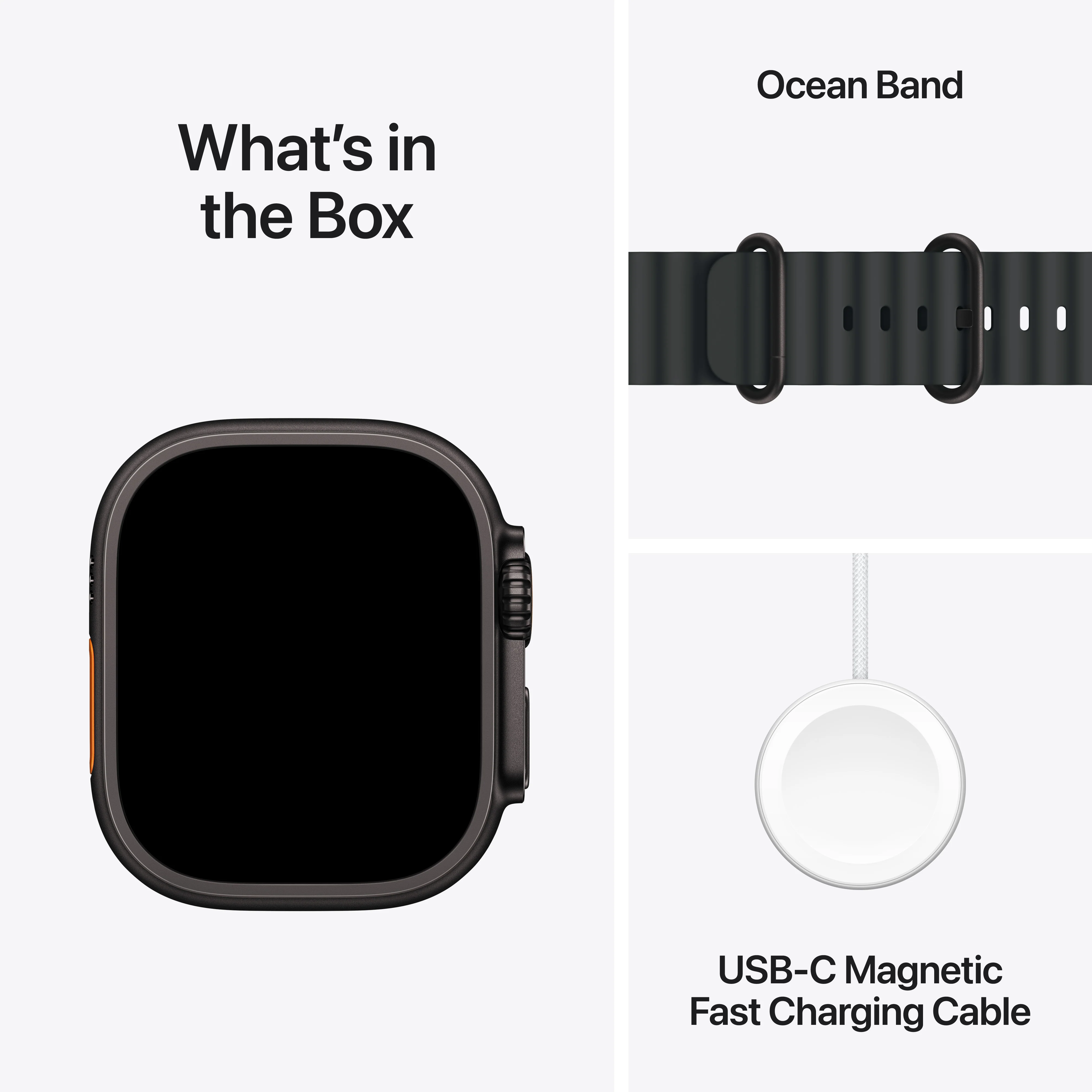 Apple Watch Ultra 3 GPS + Cellular 49mm Black Titanium Case with Black Ocean Band - Image 8