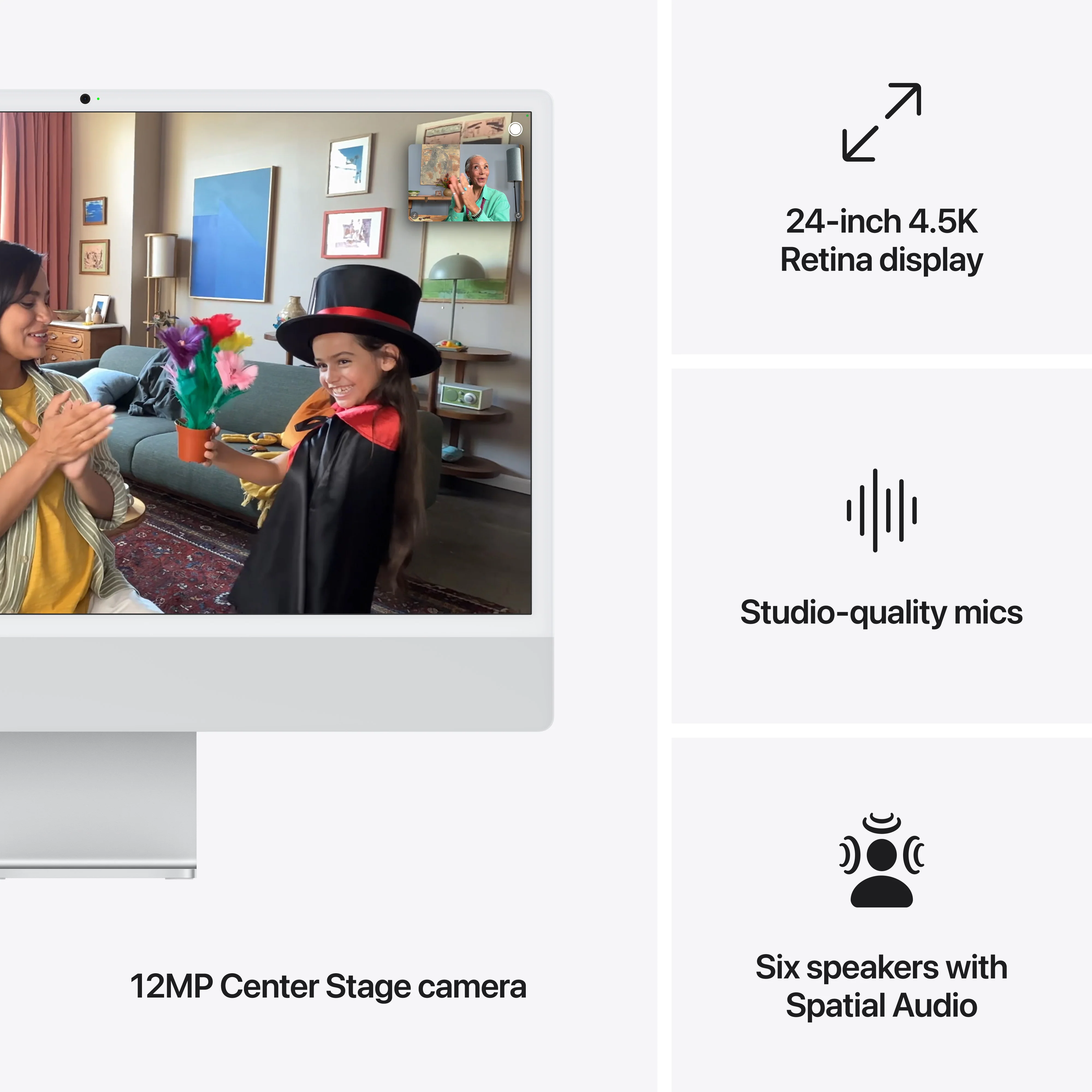 24-inch iMac with Retina 4.5K display: Apple M4 chip with 10‑core CPU and 10‑core GPU, 16GB, 512GB SSD - Image 7