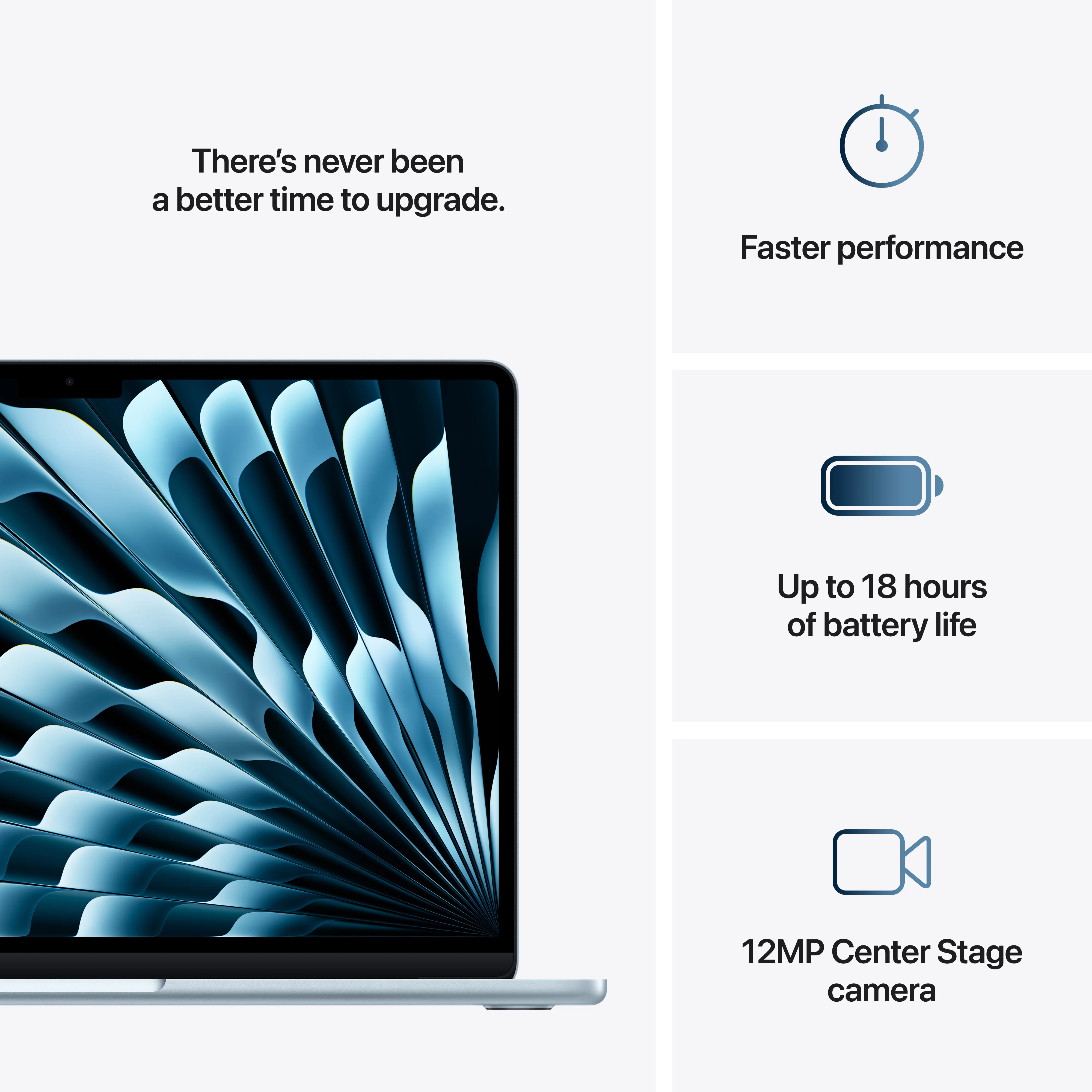 13-Inch MacBook Air: Apple M4 Chip with 10-Core CPU and 8-Core GPU, 16GB, 256GB SSD - Sky Blue - Image 10