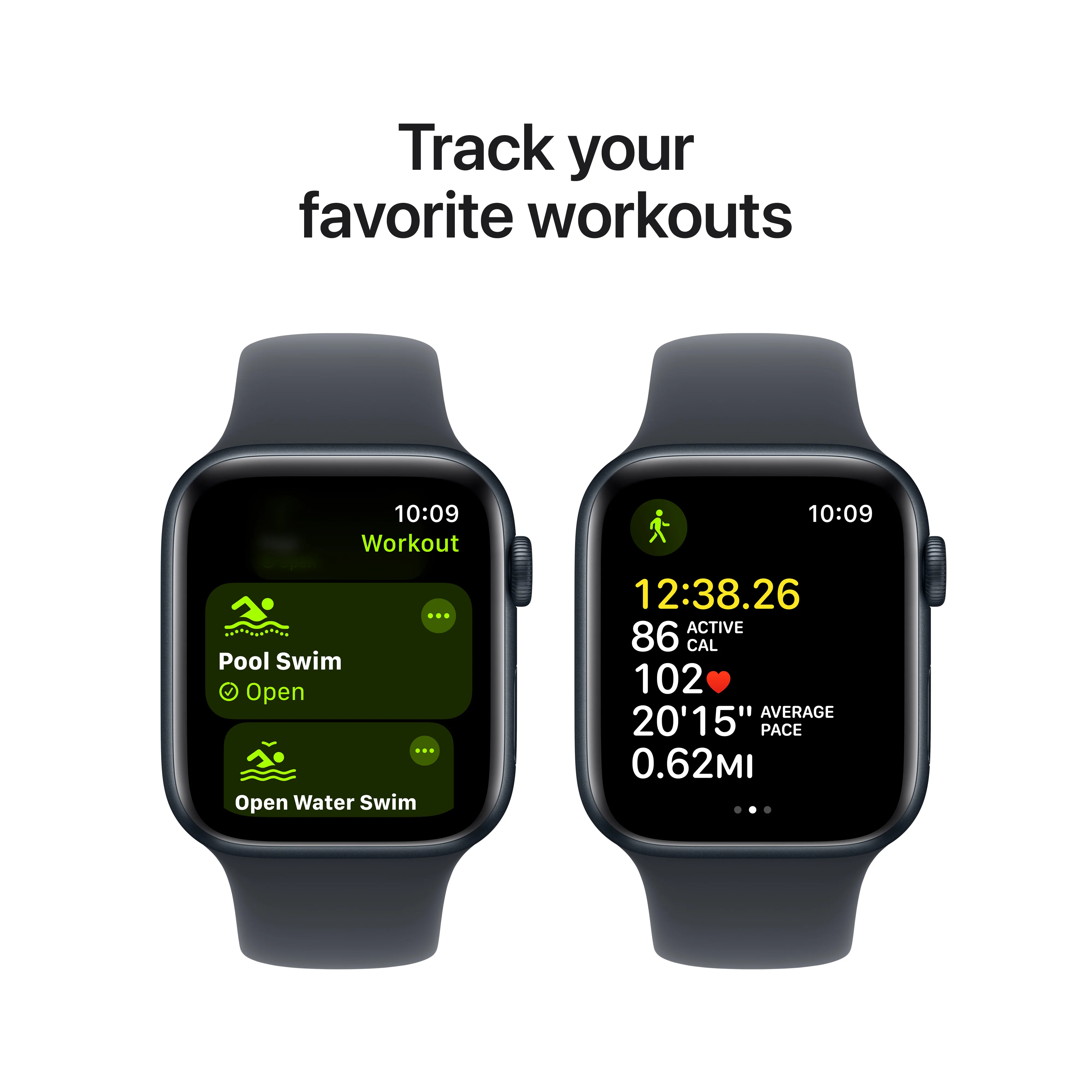 Apple Watch SE GPS 44mm Midnight Aluminium case Ink Sport - Image 6